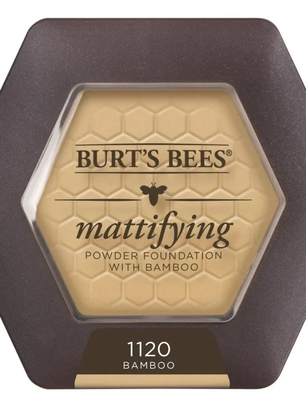 #1120 BAMBOO Burts Bees DISCONT. Mattifying Powder Foundation NWT